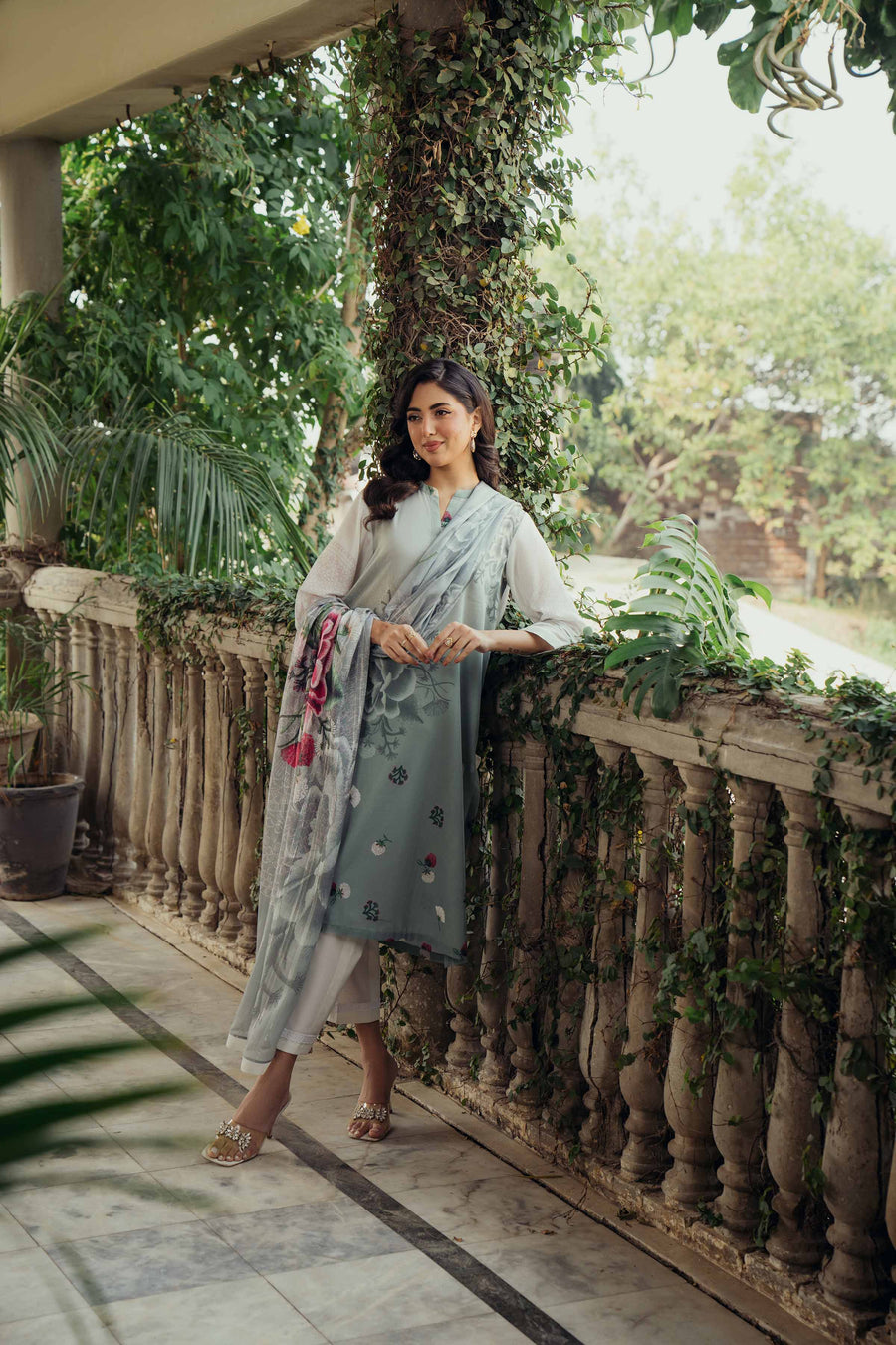 Nishat Summer Unstitched Printed Lawn 2Pc Suit - 42401107