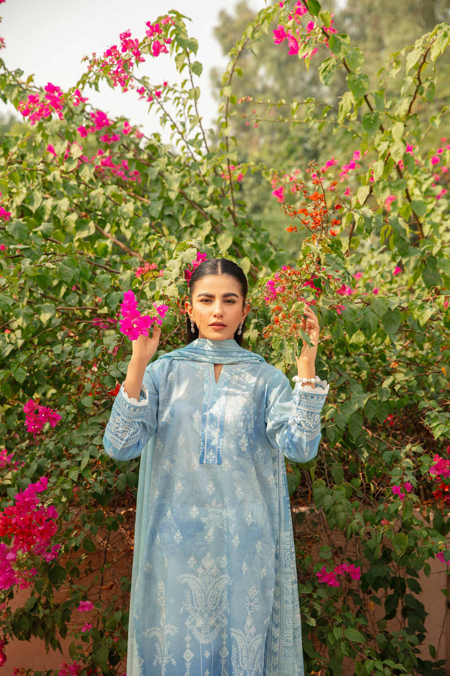 Nishat Summer Unstitched Printed Lawn 2Pc Suit - 42401112