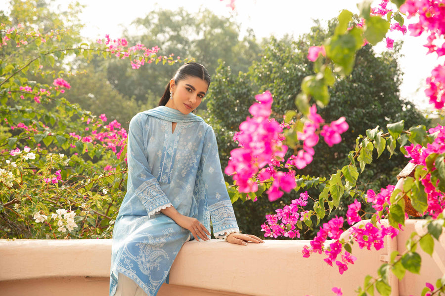 Nishat Summer Unstitched Printed Lawn 2Pc Suit - 42401112