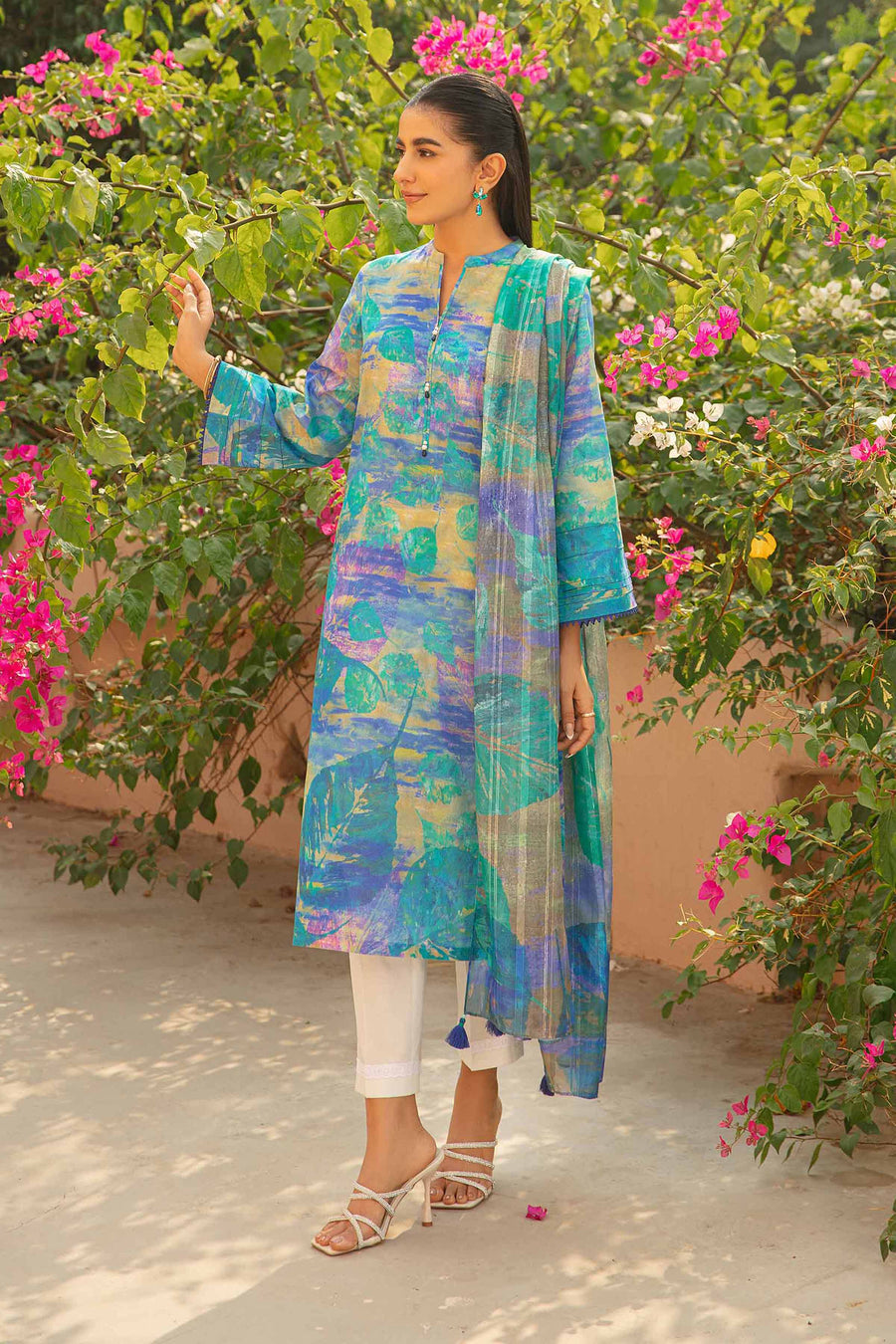 Nishat Summer Unstitched Printed Lawn 2Pc Suit - 42401114