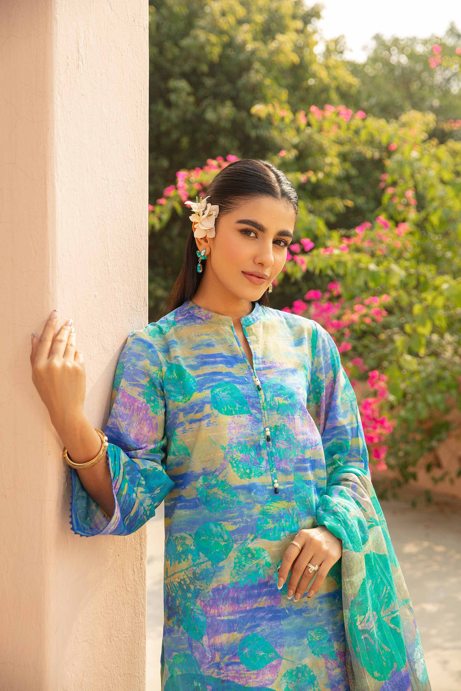 Nishat Summer Unstitched Printed Lawn 2Pc Suit - 42401114