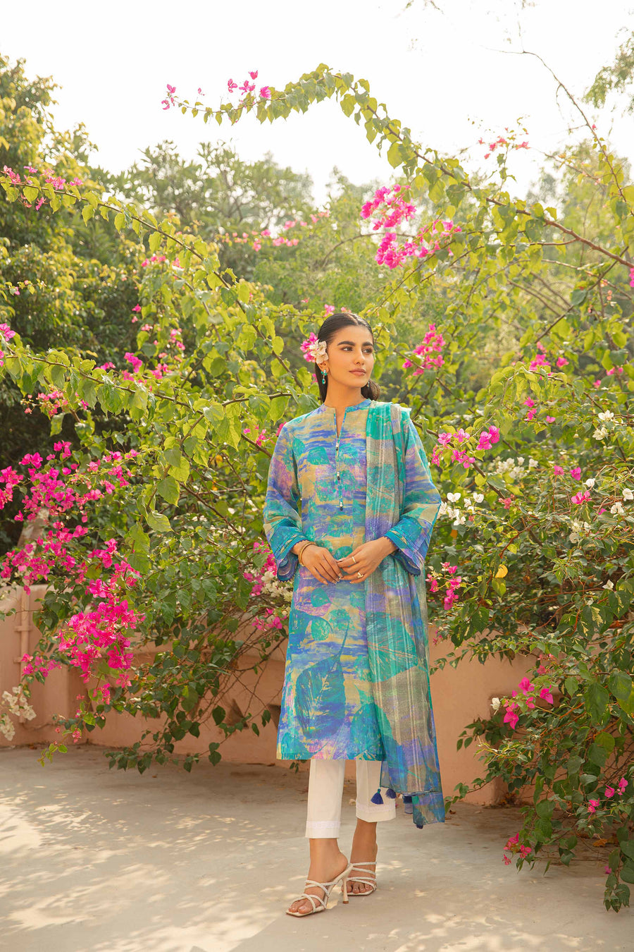 Nishat Summer Unstitched Printed Lawn 2Pc Suit - 42401114