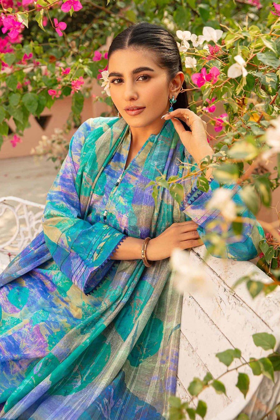 Nishat Summer Unstitched Printed Lawn 2Pc Suit - 42401114