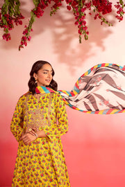 Nishat Summer Unstitched Embroidered Lawn 3Pc Suit - 42401120
