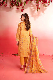 Nishat Summer Unstitched Embroidered Lawn 3Pc Suit - 42401124