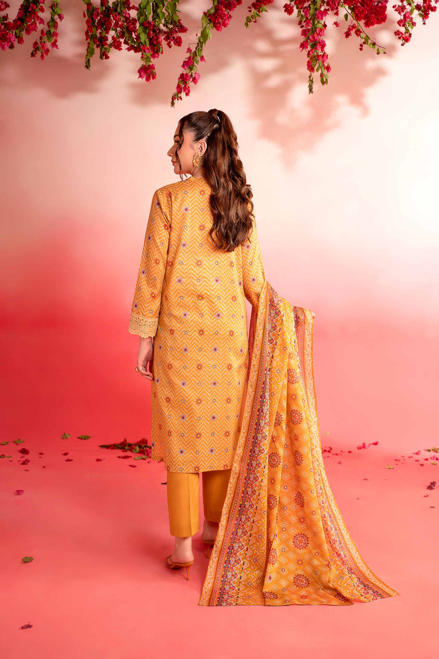 Nishat Summer Unstitched Embroidered Lawn 3Pc Suit - 42401124