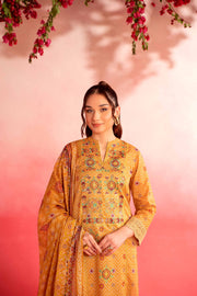 Nishat Summer Unstitched Embroidered Lawn 3Pc Suit - 42401124