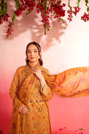 Nishat Summer Unstitched Embroidered Lawn 3Pc Suit - 42401124