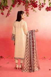 Nishat Summer Unstitched Embroidered Lawn 3Pc Suit - 42401126