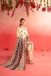 Nishat Summer Unstitched Embroidered Lawn 3Pc Suit - 42401126