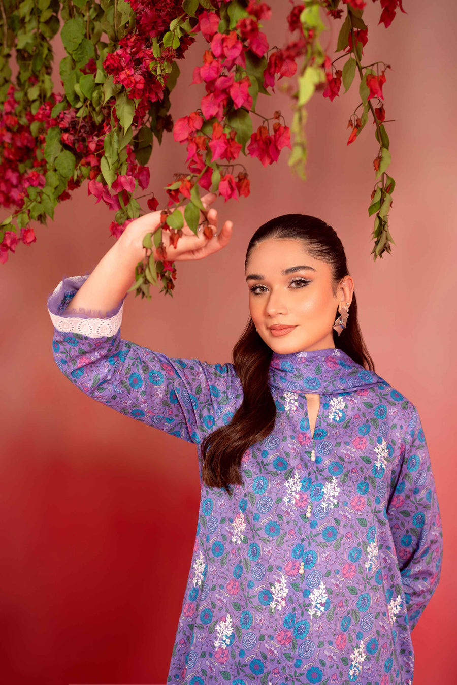 Nishat Summer Unstitched Embroidered Lawn 3Pc Suit - 42401129