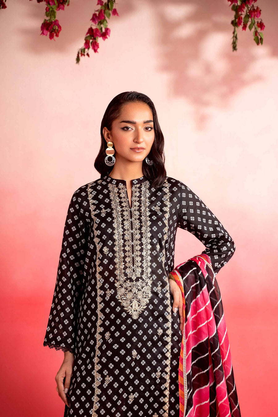 Nishat Summer Unstitched Embroidered Lawn 3Pc Suit - 42401131