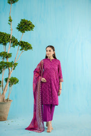 Nishat Summer Unstitched Printed Lawn 3Pc Suit - 42401134