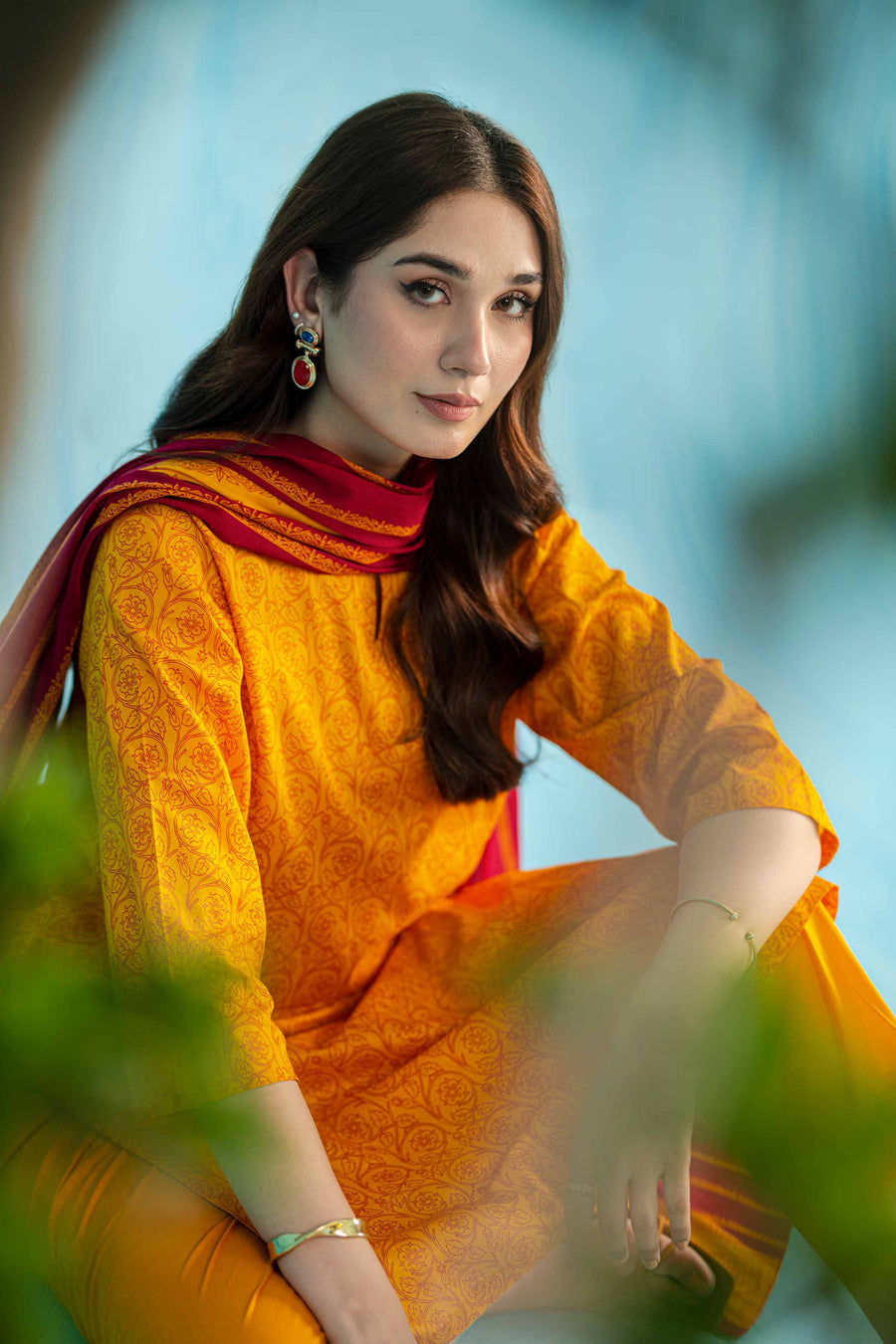 Nishat Summer Unstitched Printed Lawn 3Pc Suit - 42401137