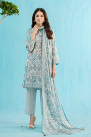 Nishat Summer Unstitched Printed Lawn 3Pc Suit - 42401138