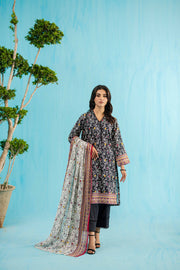 Nishat Summer Unstitched Printed Lawn 3Pc Suit - 42401139