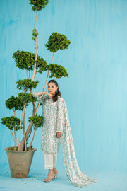 Nishat Summer Unstitched Printed Lawn 3Pc Suit - 42401140