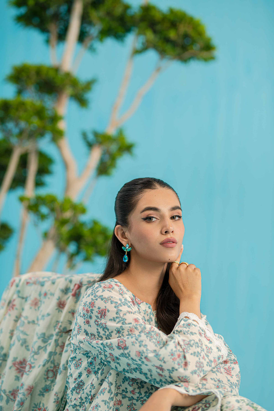 Nishat Summer Unstitched Printed Lawn 3Pc Suit - 42401140