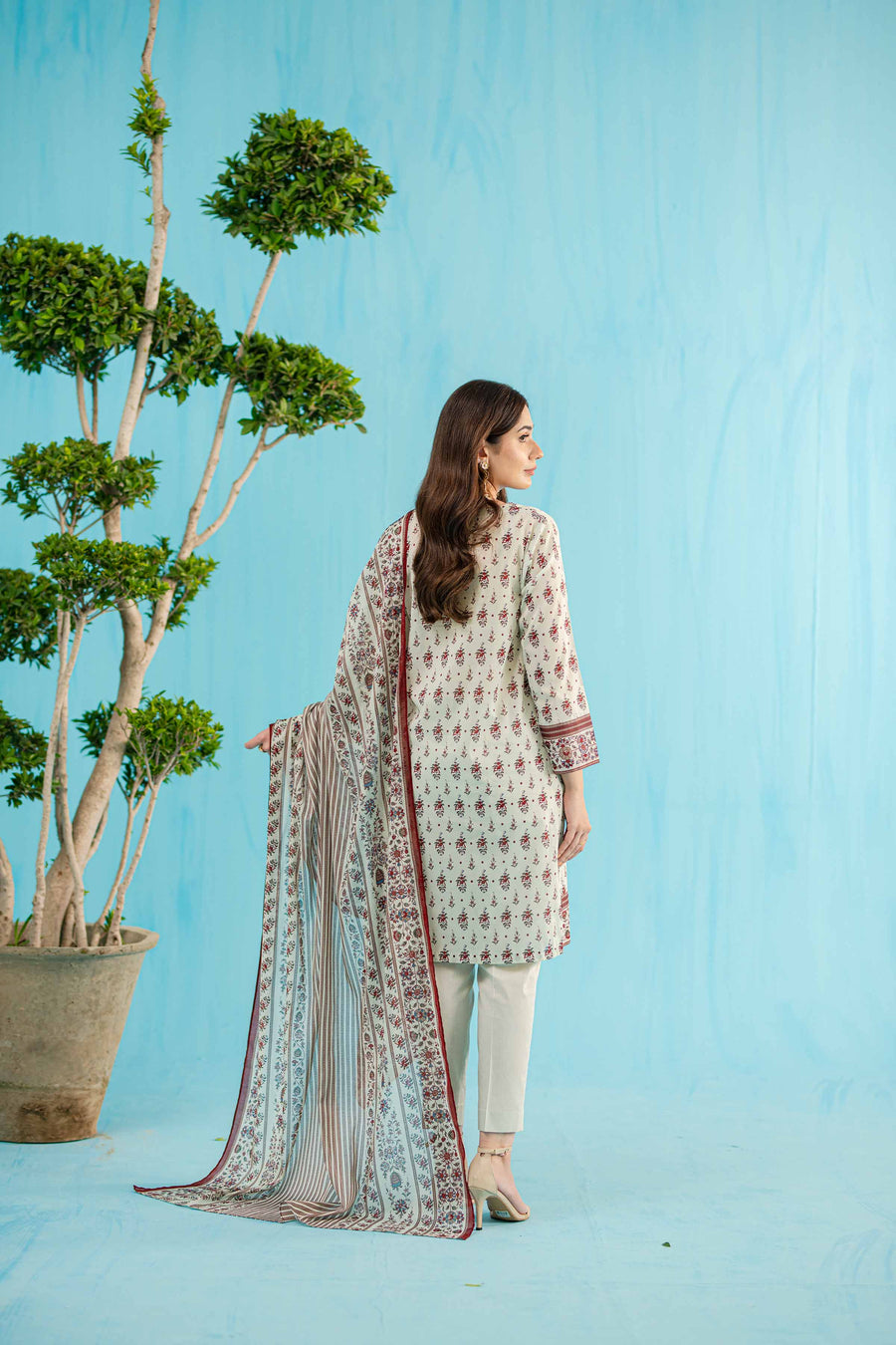 Nishat Summer Unstitched Printed Lawn 3Pc Suit - 42401141