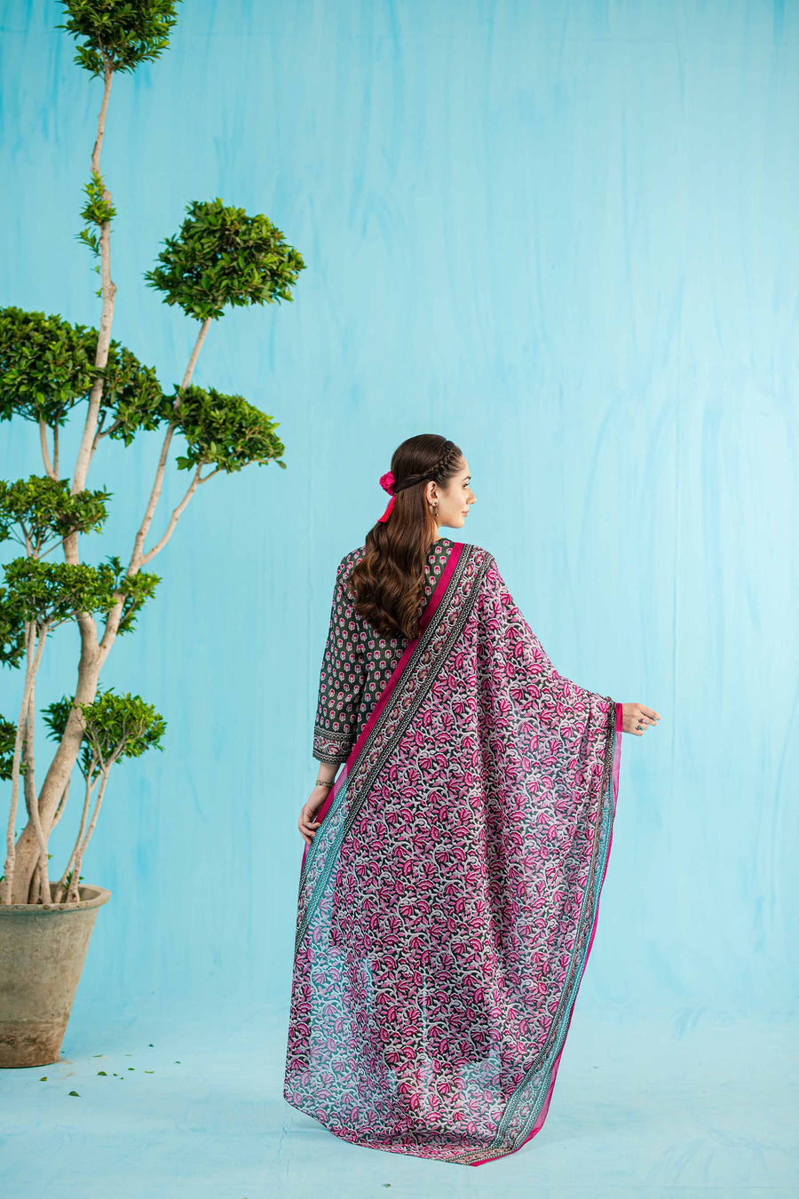 Nishat Summer Unstitched Printed Lawn 3Pc Suit - 42401142