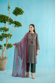 Nishat Summer Unstitched Printed Lawn 3Pc Suit - 42401142