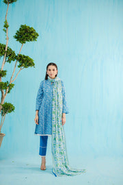Nishat Summer Unstitched Printed Lawn 3Pc Suit - 42401144