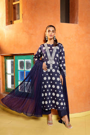 Nishat Summer Unstitched Embroidered Lawn 3Pc Suit - 42401149