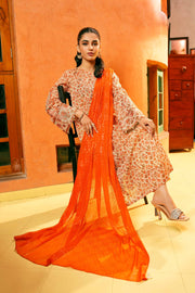 Nishat Summer Unstitched Embroidered Lawn 3Pc Suit - 42401154