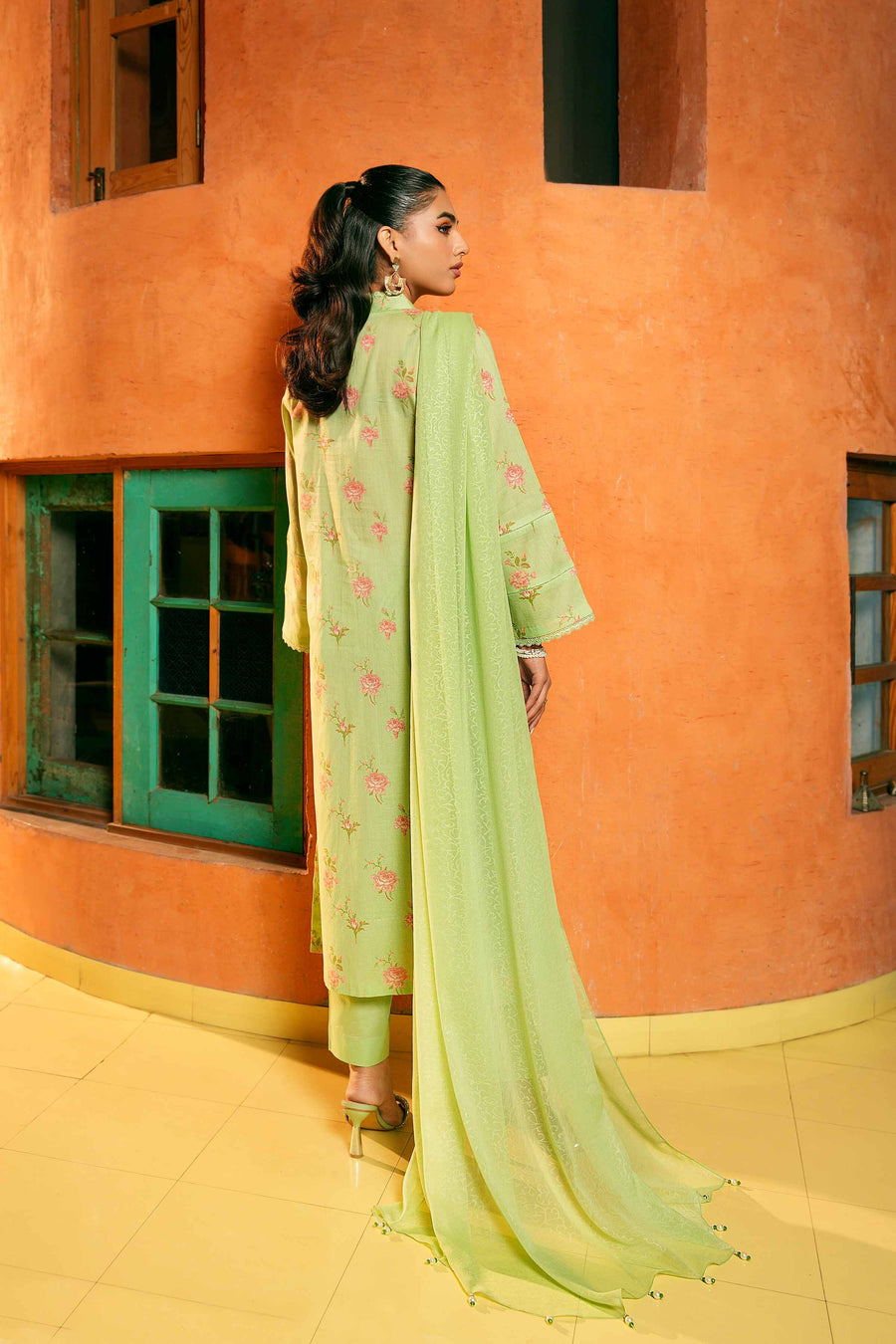 Nishat Summer Unstitched Embroidered Lawn 3Pc Suit - 42401156