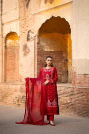 Nishat Summer Unstitched Embroidered Lawn 3Pc Suit - 42401157