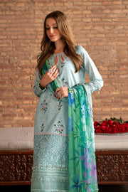Nishat Summer Unstitched Embroidered Lawn 3Pc Suit - 42401158