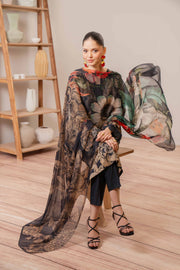 Nishat Summer Unstitched Printed Lawn 3Pc Suit - 42401167