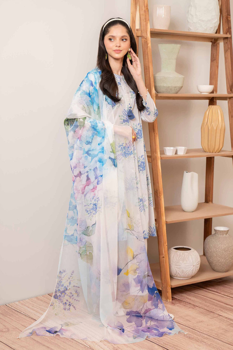 Nishat Summer Unstitched Printed Lawn 3Pc Suit - 42401170