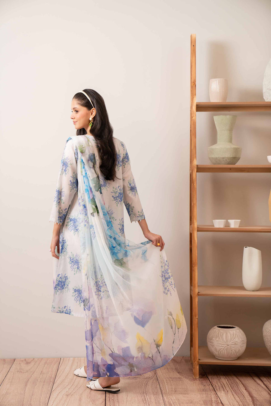 Nishat Summer Unstitched Printed Lawn 3Pc Suit - 42401170