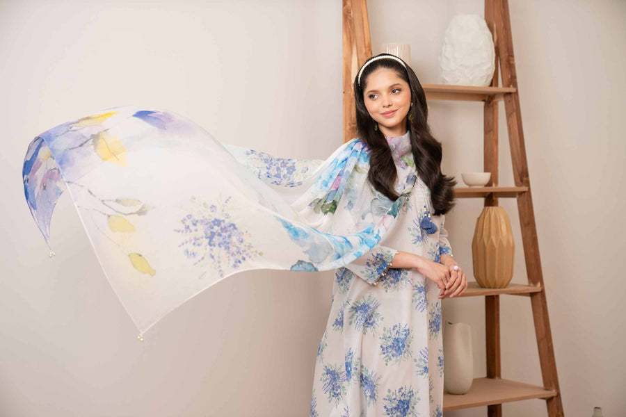 Nishat Summer Unstitched Printed Lawn 3Pc Suit - 42401170