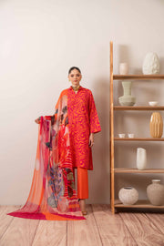Nishat Summer Unstitched Printed Lawn 3Pc Suit - 42401171