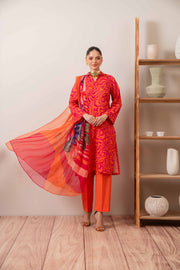 Nishat Summer Unstitched Printed Lawn 3Pc Suit - 42401171