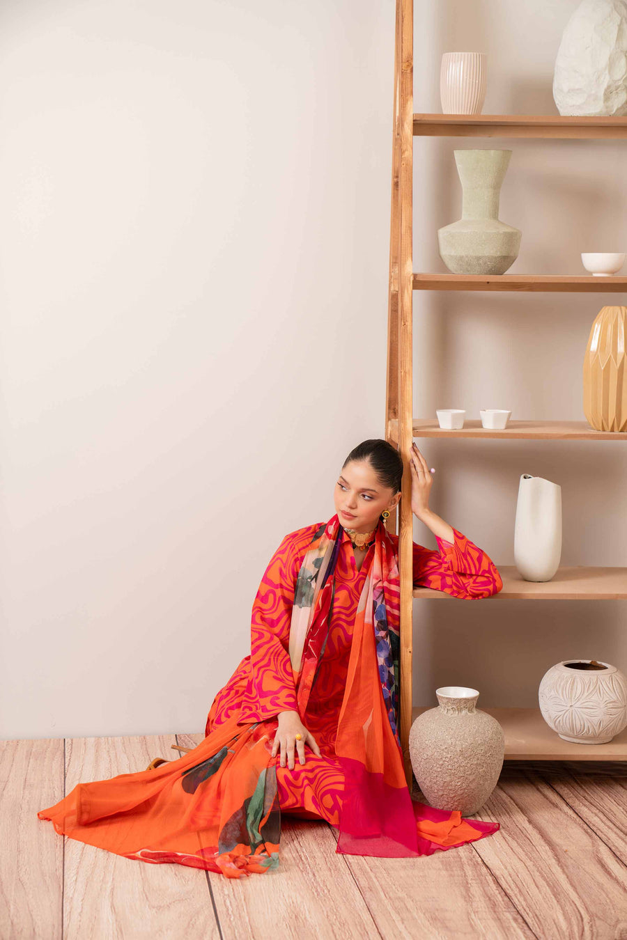 Nishat Summer Unstitched Printed Lawn 3Pc Suit - 42401171