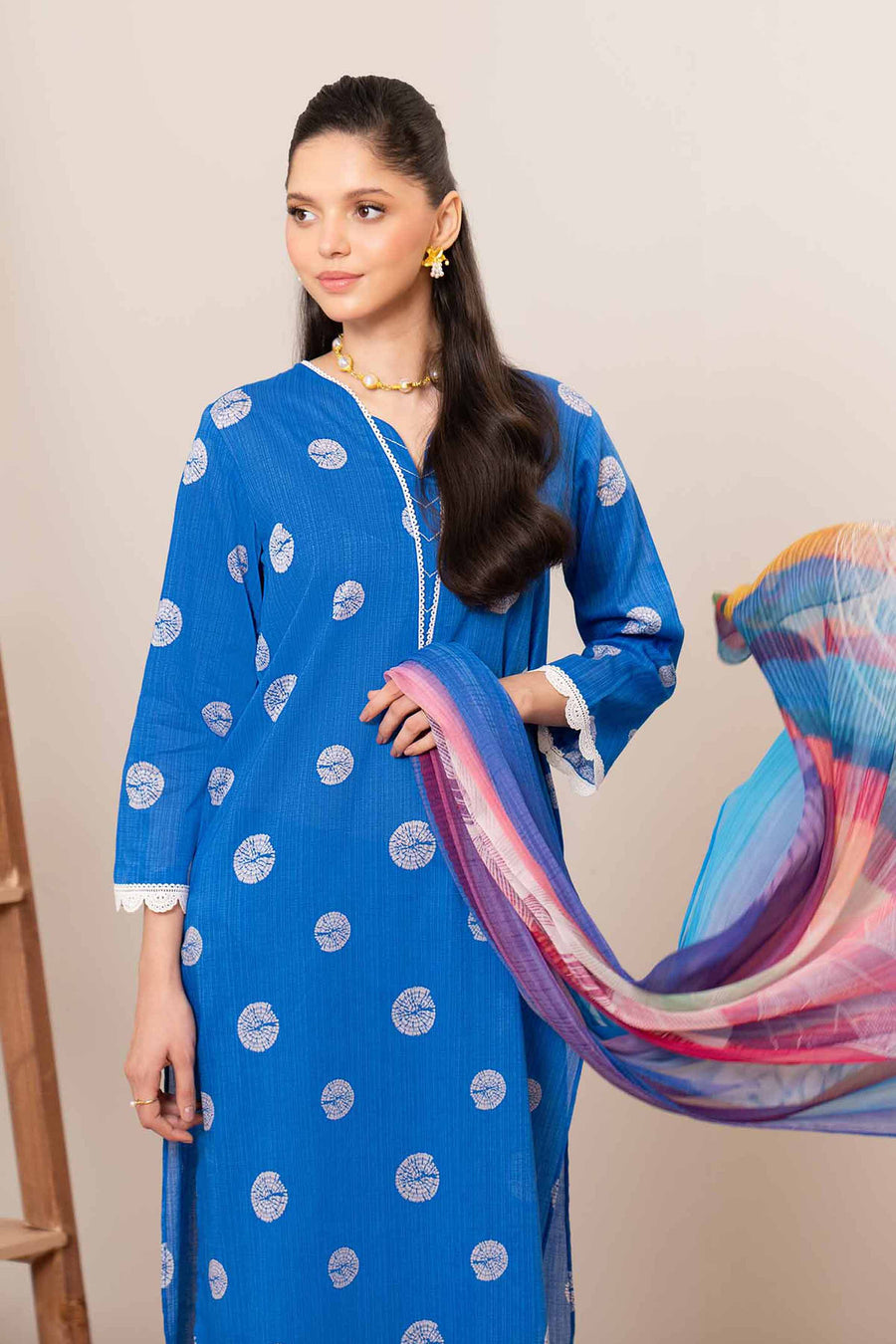 Nishat Summer Unstitched Printed Lawn 3Pc Suit - 42401172