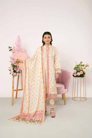 Nishat Summer Unstitched Embroidered Jacquard 3Pc Suit - 42401179