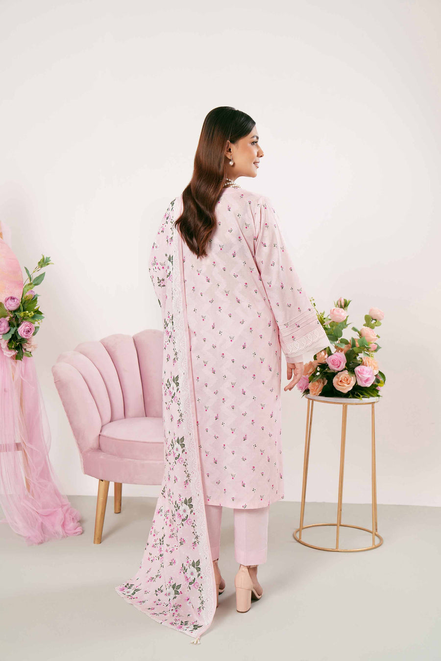 Nishat Summer Unstitched Printed Jacquard 3Pc Suit - 42401182