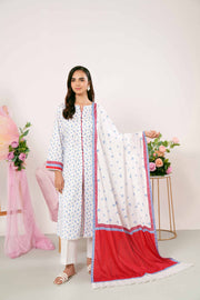 Nishat Summer Unstitched Printed Jacquard 3Pc Suit - 42401183