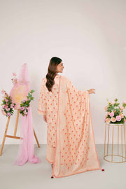 Nishat Summer Unstitched Printed Jacquard 3Pc Suit - 42401185
