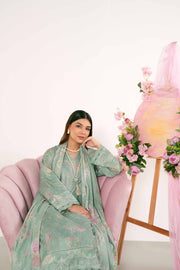 Nishat Summer Unstitched Printed Jacquard 3Pc Suit - 42401186