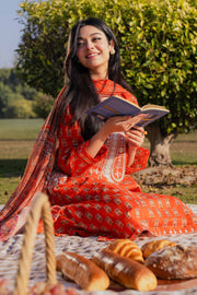 Nishat Summer Unstitched Embroidered Lawn 3Pc Suit - 42401200