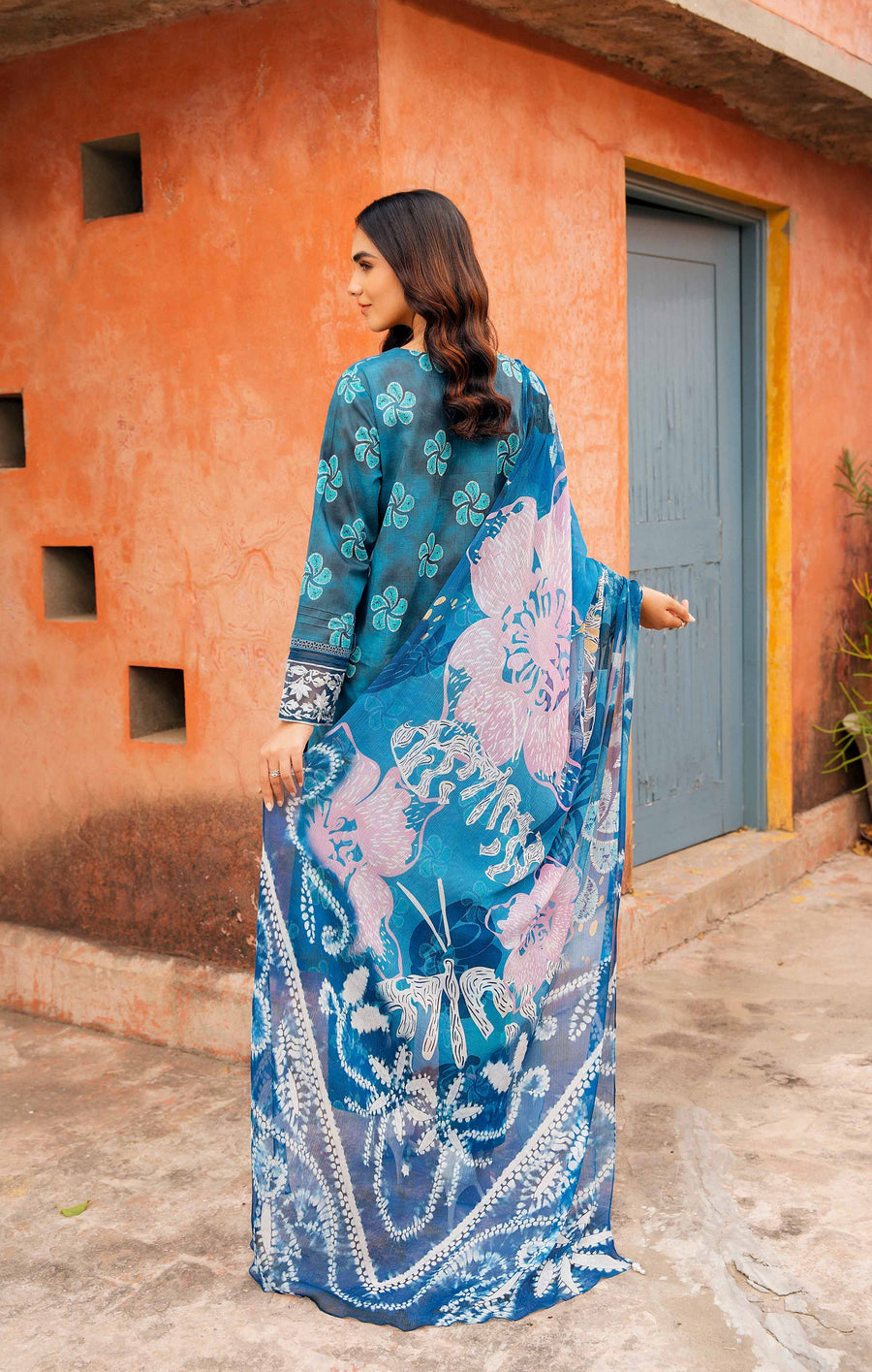 Nishat Summer Unstitched Embroidered Lawn 3Pc Suit - 42401203