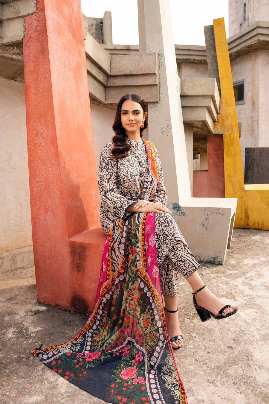 Nishat Summer Unstitched Printed Lawn 3Pc Suit - 42401204