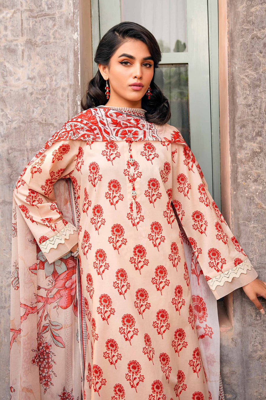 Nishat Summer Unstitched Printed Lawn 3Pc Suit - 42401206