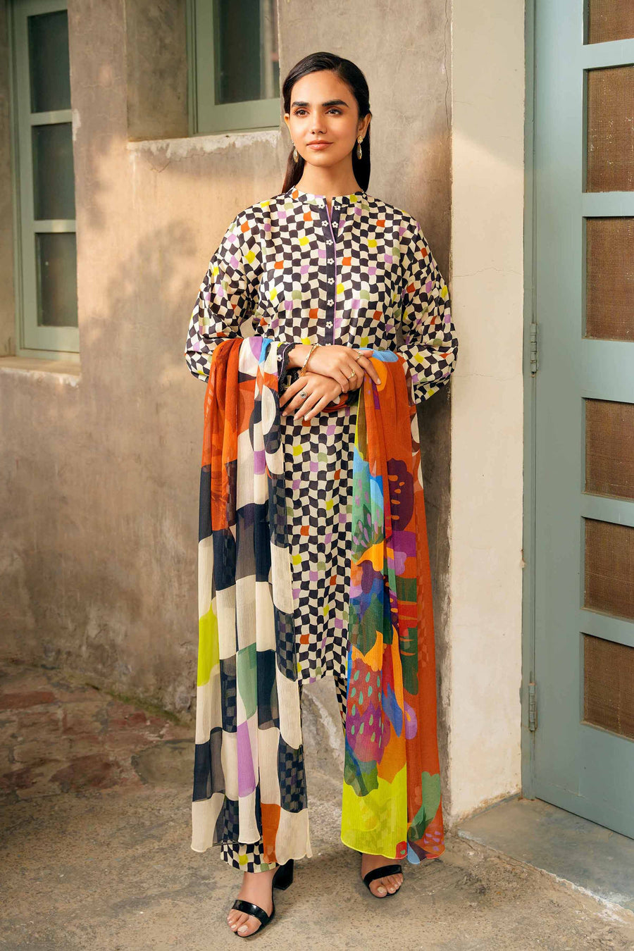 Nishat Summer Unstitched Printed Lawn 3Pc Suit - 42401207