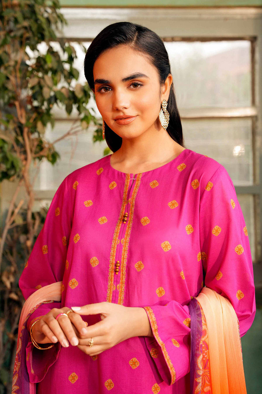 Nishat Summer Unstitched Printed Lawn 3Pc Suit - 42401208